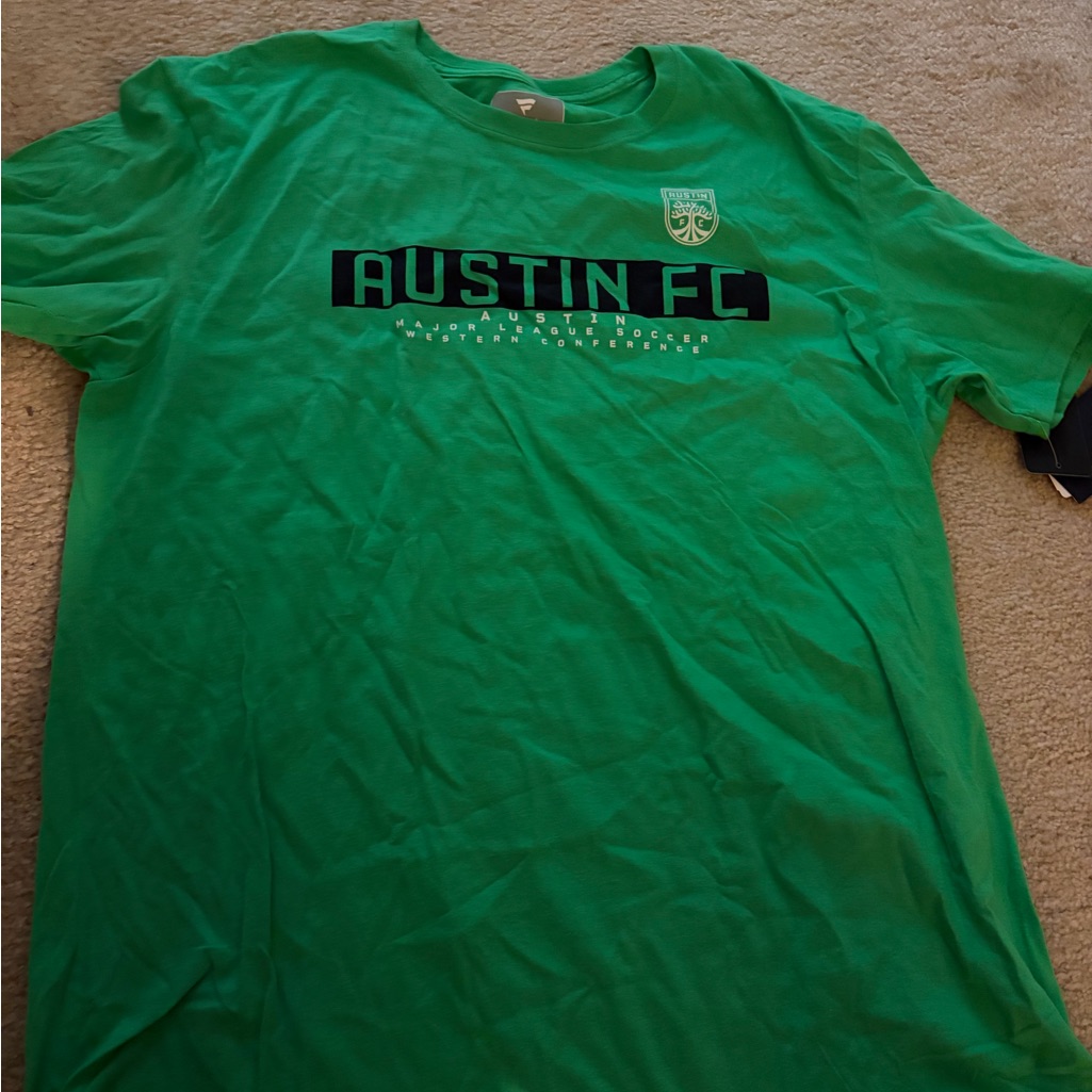 Austin Fc Soccer Green Mens Fanatics Shirt Austin Fc Soccer Green Mens Fanatics Shirt